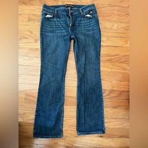 Wrangler women’s retro flame resistant Mae boot cut work Jean, size 15 x 34